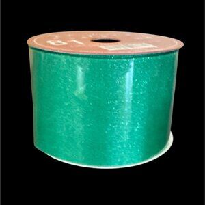 Green Tulle Christmas Ribbon 2.5IN X 90FT Hobby Lobby Craft Decor Crafting
